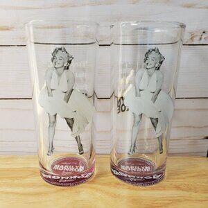 Marilyn Monroe Highball Glasses With Iconic Quotes Images Bernard Of Hollywood